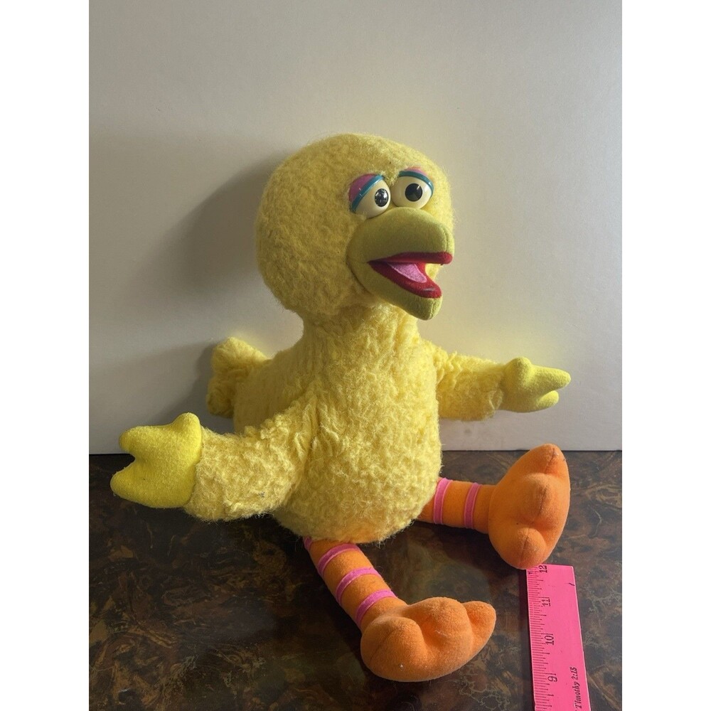 Vintage Big Bird 1986 13” Plush Doll Sesame Street PBS Playskool